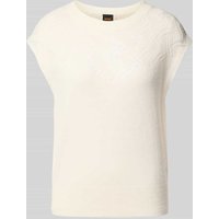 BOSS Orange Loose Fit Pullunder aus Strick in Weiss, Größe XL BOSS Orange Loose Fit Pullunder aus Strick in Weiss, Größe XL von Boss Orange
