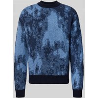 BOSS Orange Loose Fit Strickpullover mit Woll-Anteil Modell 'KRADAR' in Marine, Größe XXL von Boss Orange