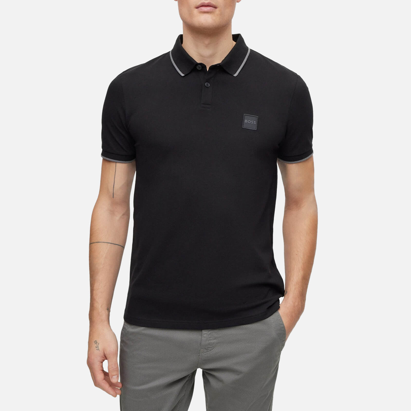 BOSS Orange Men's Passertip Polo Shirt - Black - S von Boss Orange