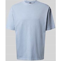 BOSS Orange Oversized T-Shirt aus reiner Baumwolle Modell 'TE_DYE' in Hellblau, Größe S von Boss Orange