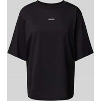 BOSS Orange Oversized T-Shirt mit Label-Print Modell 'Enis' in Black, Größe XS von Boss Orange
