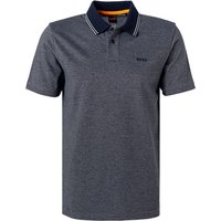 BOSS Orange Herren Polo-Shirt blau meliert BOSS Orange Herren Polo-Shirt blau meliert von Boss Orange