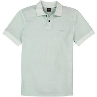 BOSS Orange Herren Polo-Shirt grün Baumwoll-Piqué von Boss Orange