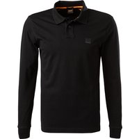 BOSS Orange Herren Polo-Shirt schwarz Baumwoll-Piqué Slim Fit von Boss Orange