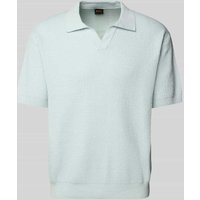 BOSS Orange Poloshirt mit gerippten Abschlüssen in Hellblau, Größe XXL BOSS Orange Poloshirt mit gerippten Abschlüssen in Hellblau, Größe XXL von Boss Orange
