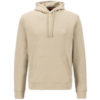 BOSS Orange Herren Hoodie beige Baumwolle unifarben von Boss Orange