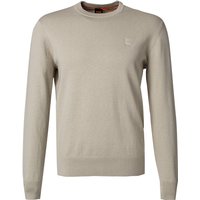 BOSS Orange Herren Pullover beige unifarben von Boss Orange