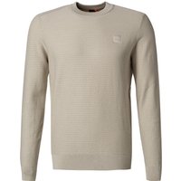 BOSS Orange Herren Pullover beige unifarben von Boss Orange