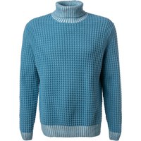 BOSS Orange Herren Rollkragenpullover blau unifarben von Boss Orange