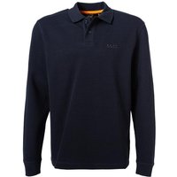 BOSS Orange Herren Pullover blau Baumwolle unifarben von Boss Orange