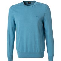 BOSS Orange Herren Pullover blau unifarben von Boss Orange