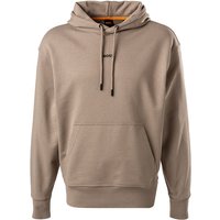 BOSS Orange Herren Hoodie braun Baumwolle unifarben von Boss Orange