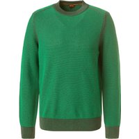 BOSS Orange Herren Pullover grün Baumwolle unifarben von Boss Orange