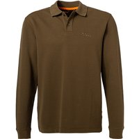 BOSS Orange Herren Pullover grün Baumwolle unifarben von Boss Orange