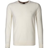 BOSS Orange Herren Pullover weiß unifarben von Boss Orange