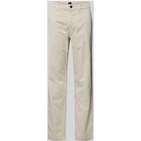 BOSS Orange Regular Fit Chino mit Gürtelschlaufen in Beige, Größe 38/32 von Boss Orange