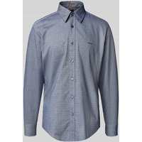 BOSS Orange Regular Fit Freizeithemd aus Baumwoll-Mix Modell 'RELEGANT' in Marine, Größe L von Boss Orange