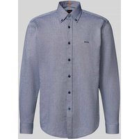 BOSS Orange Regular Fit Freizeithemd aus reiner Baumwolle Modell 'RICKERT_M' in Marine, Größe XXXL von Boss Orange