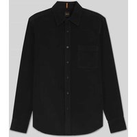 BOSS Orange Regular Fit Freizeithemd aus reiner Baumwolle in Black, Größe XXL von Boss Orange