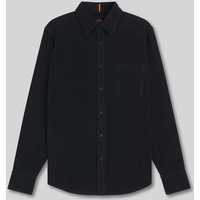 BOSS Orange Regular Fit Freizeithemd aus reiner Baumwolle in Marine, Größe XXL von Boss Orange