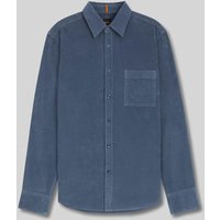 BOSS Orange Regular Fit Freizeithemd aus reiner Baumwolle in Rauchblau, Größe XL von Boss Orange