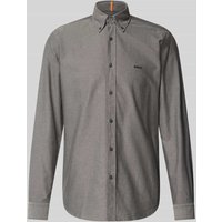 BOSS Orange Regular Fit Freizeithemd mit Button-Down-Kragen Modell 'Rickert' in Mittelgrau, Größe L BOSS Orange Regular Fit Freizeithemd mit Button-Down-Kragen Modell 'Rickert' in Mittelgrau, Größe L von Boss Orange