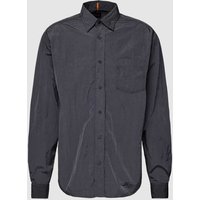 BOSS Orange Regular Fit Freizeithemd mit Kentkragen Modell 'Lambini' in Dunkelgrau, Größe XL von Boss Orange