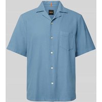 BOSS Orange Regular Fit Freizeithemd mit Strukturmuster Modell 'Raye' in Rauchblau, Größe XXXL BOSS Orange Regular Fit Freizeithemd mit Strukturmuster Modell 'Raye' in Rauchblau, Größe XXXL von Boss Orange