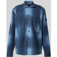 BOSS Orange Regular Fit Hemdjacke mit Kentkragen Modell 'Locky' in Rauchblau, Größe XXL BOSS Orange Regular Fit Hemdjacke mit Kentkragen Modell 'Locky' in Rauchblau, Größe XXL von Boss Orange
