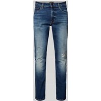 BOSS Orange Regular Fit Jeans mit Label-Patch Modell 'DELAWARE' in Jeansblau, Größe 32/32 von Boss Orange