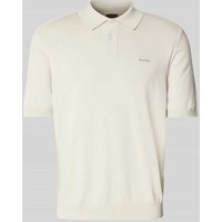 BOSS Orange Regular Fit Poloshirt mit Label-Stitching Modell 'Asac' in Sand, Größe XXXL von Boss Orange