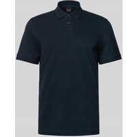 BOSS Orange Regular Fit Poloshirt mit Label-Stitching Modell 'Interlock' in Dunkelblau, Größe M BOSS Orange Regular Fit Poloshirt mit Label-Stitching Modell 'Interlock' in Dunkelblau, Größe M von Boss Orange
