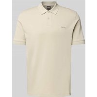 BOSS Orange Regular Fit Poloshirt mit Label-Stitching Modell 'Interlock' in Sand, Größe XXL BOSS Orange Regular Fit Poloshirt mit Label-Stitching Modell 'Interlock' in Sand, Größe XXL von Boss Orange