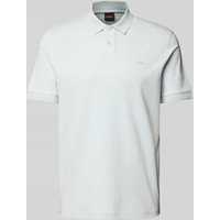 BOSS Orange Regular Fit Poloshirt mit Logo-Stitching Modell 'Interlock' in Hellblau, Größe S BOSS Orange Regular Fit Poloshirt mit Logo-Stitching Modell 'Interlock' in Hellblau, Größe S von Boss Orange