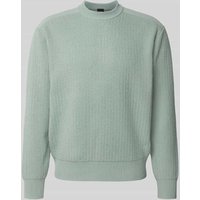 BOSS Orange Regular Fit Pullover aus Schurwolle-Mix MODELL 'KOLTORP' in Mint, Größe M von Boss Orange