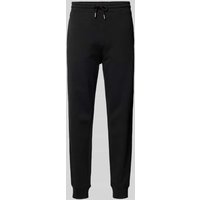 BOSS Orange Regular Fit Sweatpants mit Tunnelzug Modell 'SeChup' in Black, Größe S von Boss Orange
