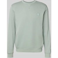 BOSS Orange Regular Fit Sweatshirt aus reiner Baumwolle Modell 'WESTART' in Mint, Größe XXL von Boss Orange