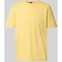 BOSS Orange Regular Fit T-Shirt aus Baumwoll-Mix in Gelb, Größe XXL von Boss Orange