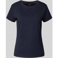 BOSS Orange Regular Fit T-Shirt aus reiner Baumwolle Modell 'ESOGO' in Dunkelblau, Größe XS von Boss Orange