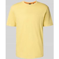 BOSS Orange Regular Fit T-Shirt aus reiner Baumwolle Modell 'TEGOOD' in Gelb, Größe XXL von Boss Orange