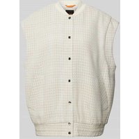 BOSS Orange Regular Fit Weste mit Strukturmuster Modell 'JOSELINA' in Sand, Größe 44 von Boss Orange