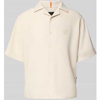 BOSS Orange Relaxed Fit Freizeithemd Lyocell-Mix Modell 'LAPISY' in Sand, Größe XXL von Boss Orange