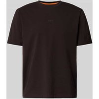 BOSS Orange Relaxed Fit T-Shirt aus Baumwoll-Mix Modell 'TCHUP' in Dunkelbraun, Größe XXL von Boss Orange
