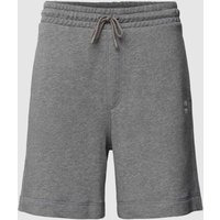 BOSS Orange Shorts mit Label-Patch Modell 'Sewalk' in Hellgrau, Größe M von Boss Orange