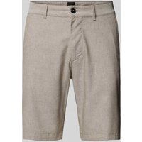 BOSS Orange Slim Fit Bermudas mit Strukturmuster in Beige, Größe 36 von Boss Orange