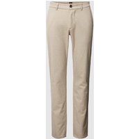 BOSS Orange Slim Fit Chino mit Hahnentrittmuster in Oliv, Größe 34/34 von Boss Orange