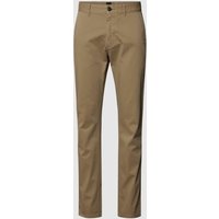 BOSS Orange Slim Fit Chino mit französischen Eingrifftaschen in Beige, Größe 30/32 von Boss Orange