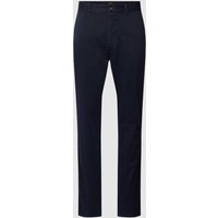 BOSS Orange Slim Fit Chino mit französischen Eingrifftaschen in Marine, Größe 31/32 BOSS Orange Slim Fit Chino mit französischen Eingrifftaschen in Marine, Größe 31/32 von Boss Orange