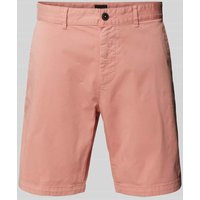 BOSS Orange Slim Fit Chinoshorts mit Gürtelschlaufen in Rosa, Größe 34 von Boss Orange