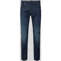 BOSS Orange Slim Fit Jeans aus Baumwoll-Mix Modell 'DELAWARE BO SHARK' in Jeansblau, Größe 36/30 von Boss Orange